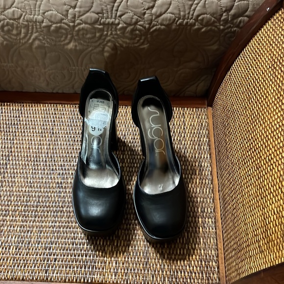 Sugar Women’s Shoes Platform Heel Black Size 9 1/2 Brand New - Picture 3 of 8